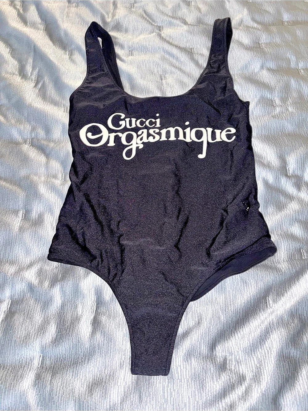 Gucci Orgasmique One-Piece Swimsuit Black Medium